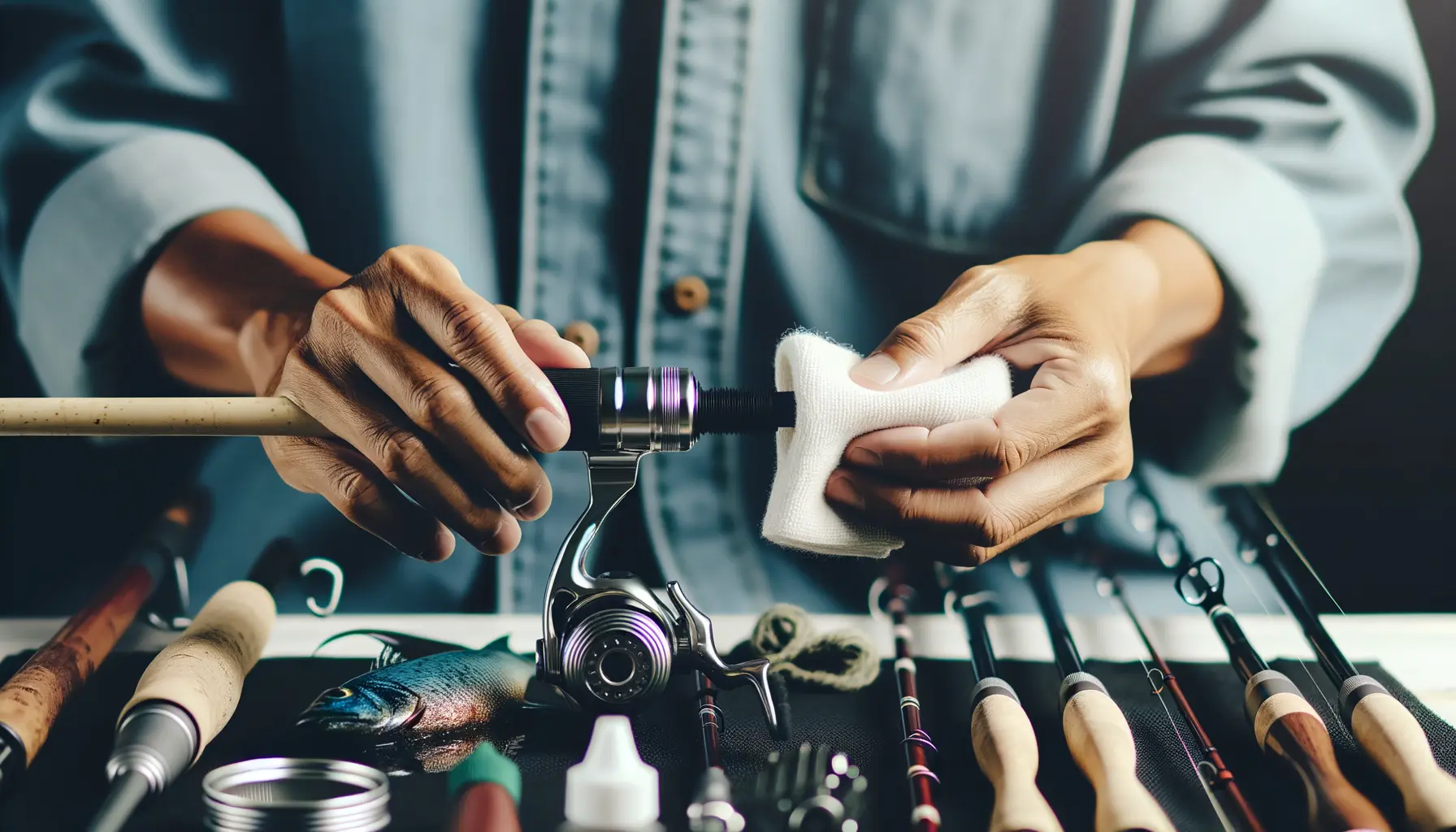 Angelrute: Der umfassende Ratgeber für Angler 2026 1 Pflege einer Angelrute mit Reinigung und Wartungsschritten