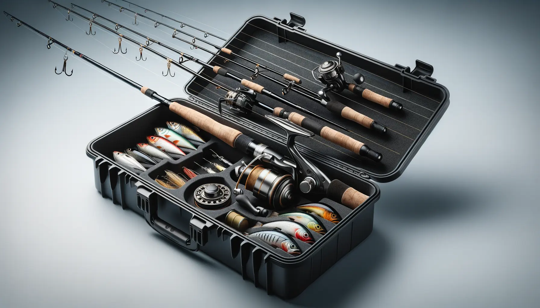 Angelrutenset kaufen: Der umfassende Ratgeber 2026 2 Komplettes Angelrutenset mit Rolle, Schnur und Ködern im Koffer