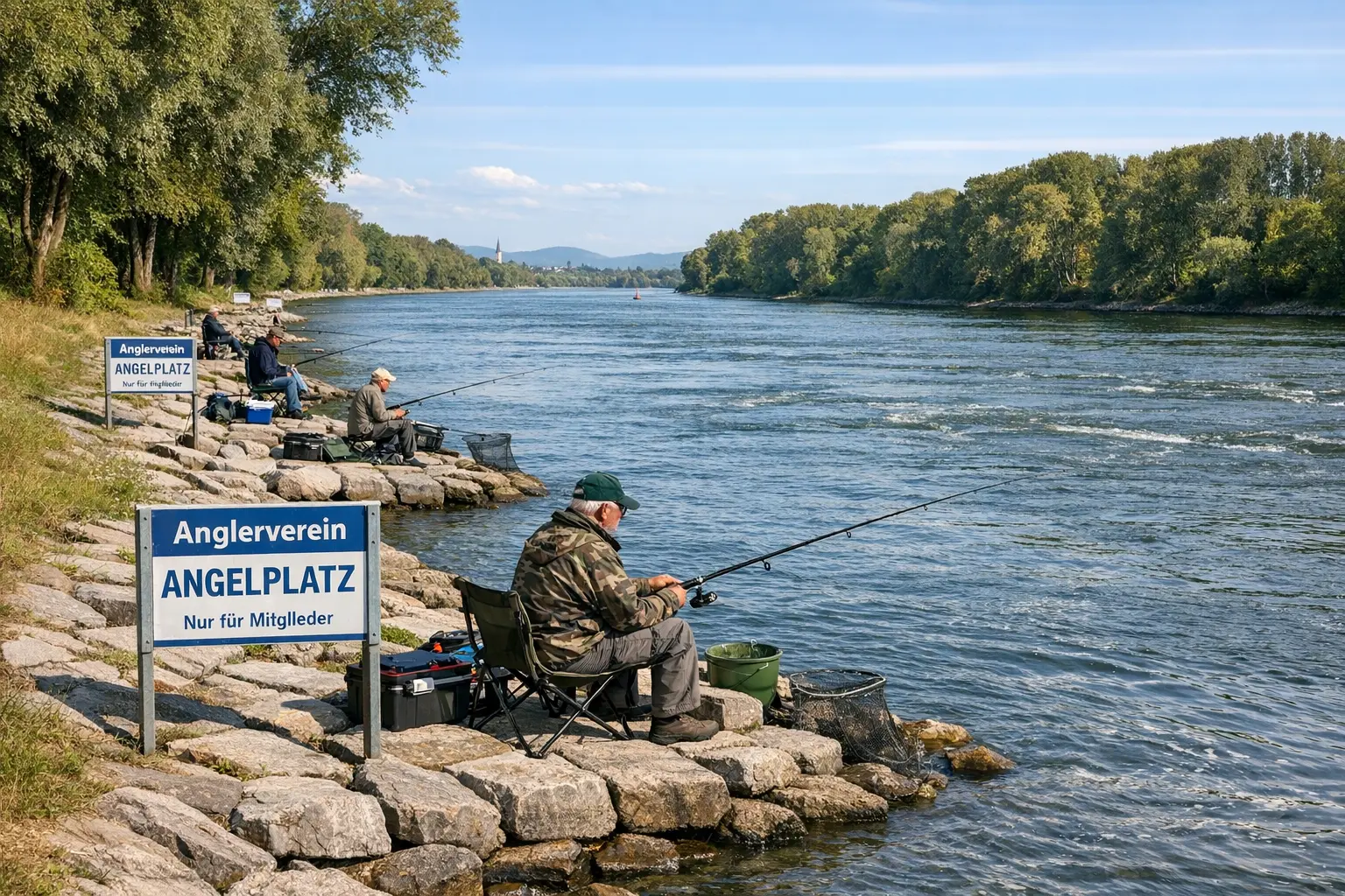 Angelvereine Baden-Württemberg Rhein Angelplätze Fischerei