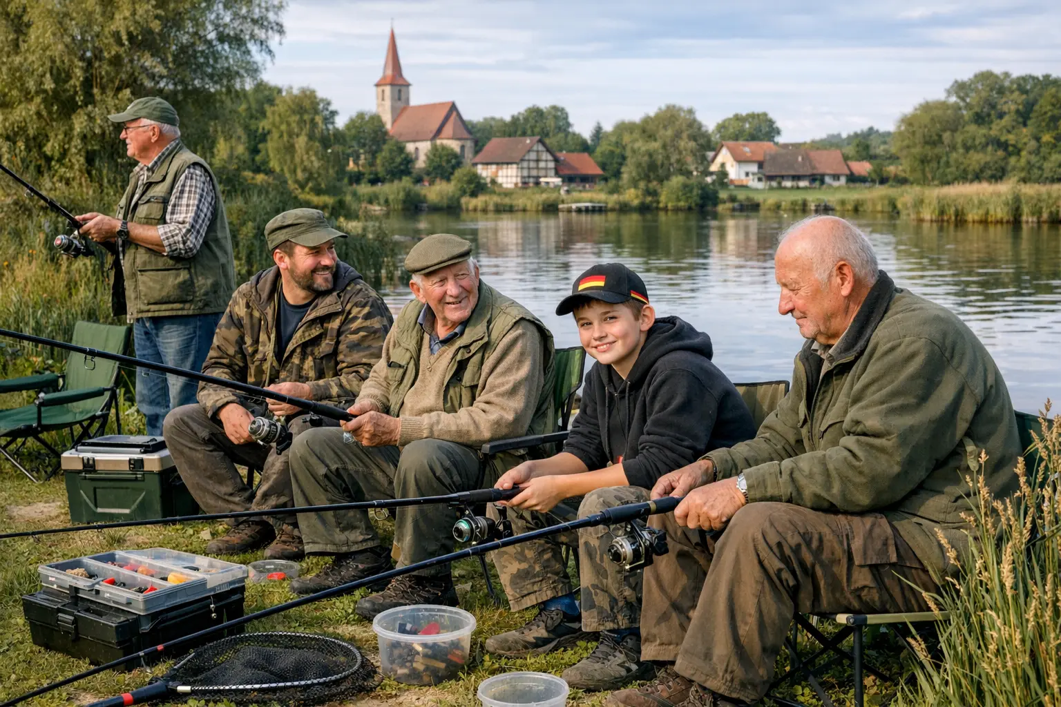 Angelvereine Hessen Mitglieder bei Vereinsveranstaltung