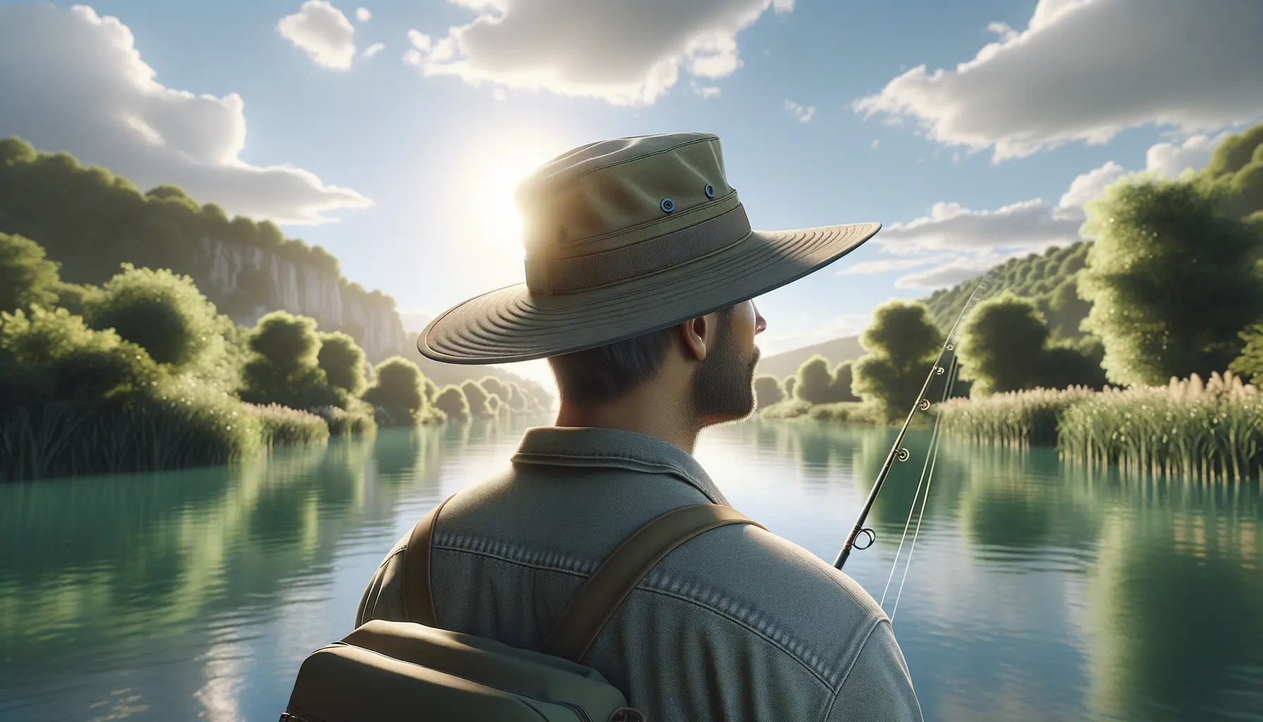 Moderner Anglerhut schützt beim Angeln und Outdoor im Jahr 2026