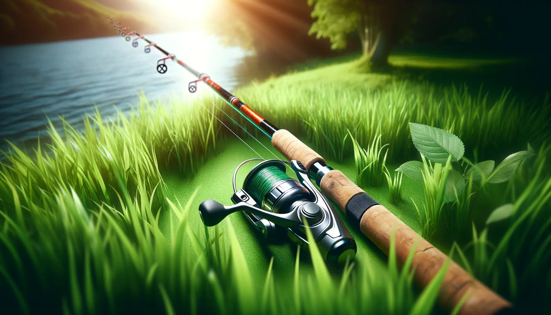 Leichte Angelrute für Angeln für Anfänger mit Angelrolle