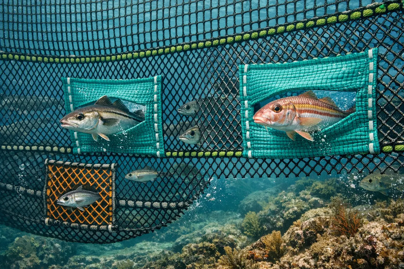 Fischfang Deutschland: Methoden, Regeln & Nachhaltigkeit 1 Selektive Fischnetze nachhaltige Fangmethoden Deutschland